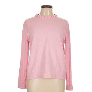 J. Crew Soft Pink Ruffle Sweater